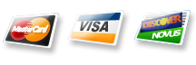 We accept VISA, MasterCard & Discover We accept VISA, MasterCard & Discover